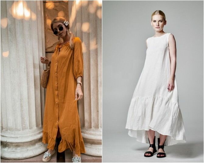 Льняные платья 2021: выбираем одежду изо льна
