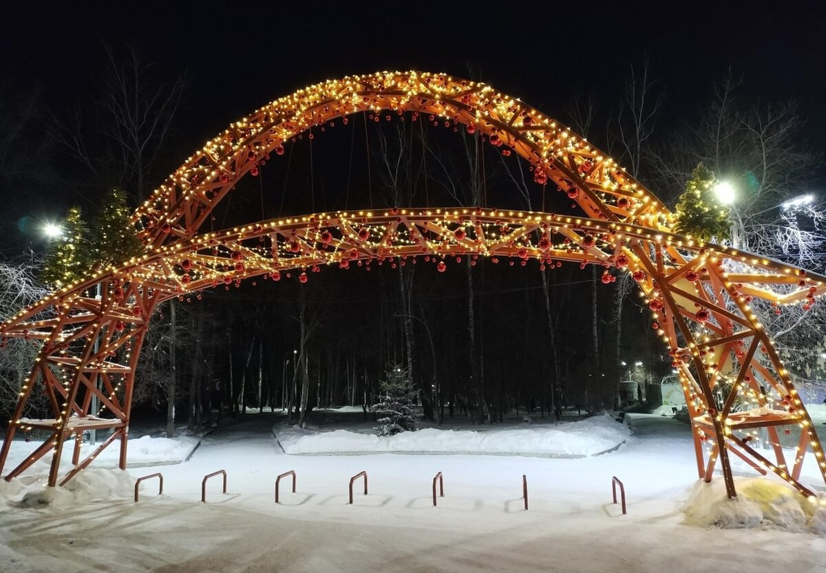 центральный парк новосибирск зимой