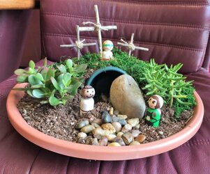 Сад Воскресения, Resurrection garden. Христианские поделки для детей