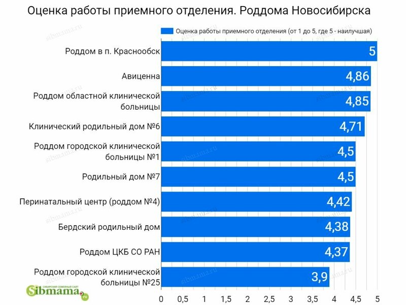 Оценка работы приемного отделения в роддомах Новосибирска-2021