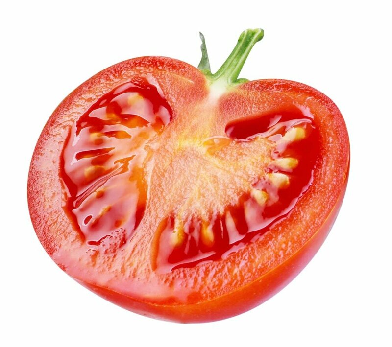 Пол овоща. Half Tomato. Овощи на полу.